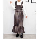 チェックシャーリングワンピース | FUN | 詳細画像1 