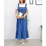 ブルー | シャーリングワンピース | FUN