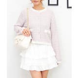 ピンク | ラメツイードカーデ | FUN