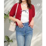 リボンボタンカーデ | FUN | 詳細画像1 