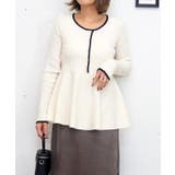 バイカラーペプラムニット | FUN | 詳細画像5