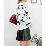 リボンパイルジャガードニット | FUN | 詳細画像2 