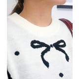 リボンパイルジャガードニット | FUN | 詳細画像4 