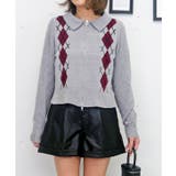 アーガイルジップニット | FUN | 詳細画像6 