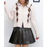 アイボリー | アーガイルジップニット | FUN