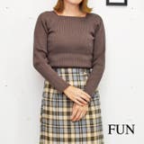 スクエアリブニット | FUN | 詳細画像1