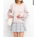 ピンク | モールケーブルニット | FUN