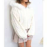 モールケーブルニットパーカー | FUN | 詳細画像1 