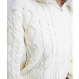 モールケーブルニットパーカー | FUN | 詳細画像4 