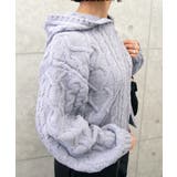 モールケーブルニットパーカー | FUN | 詳細画像9 