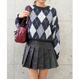 ブラック | シャギーアーガイルニット | FUN