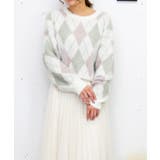 ピンク | シャギーアーガイルニット | FUN