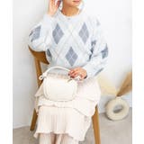 ブルー | シャギーアーガイルニット | FUN