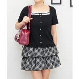 ブラック | ドッキングフリルプルオーバー | FUN