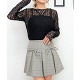 ブラック | レースメロープルオーバー | FUN