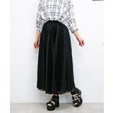 ブラック | ジルコンプリーツスカート | FUN