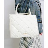アイボリー | キルティング2WAYトート | FUN