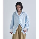 ダブルカラーストライプシャツ | futier land | 詳細画像4 