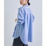 ダブルカラーストライプシャツ | futier land | 詳細画像10 