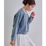 ノーカラーデニムジャケット | futier land | 詳細画像6 