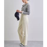 スタイルアップ効果で美脚を叶える。ハイウエストキャミサロペットスラックス | futier land | 詳細画像12 