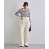 オフホワイト | スタイルアップ効果で美脚を叶える。ハイウエストキャミサロペットスラックス | futier land