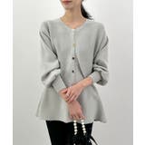 ペプラムニットカーディガン | futier land | 詳細画像8 