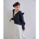 フード刺繍ニットパーカー | futier land | 詳細画像15 