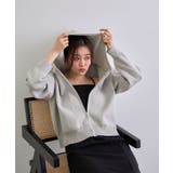 フード刺繍ニットパーカー | futier land | 詳細画像6 