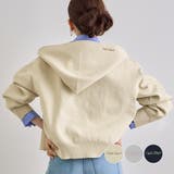 フード刺繍ニットパーカー | futier land | 詳細画像1 