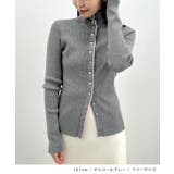 グレー | ボタンデザインタートルニット | futier land