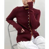 ボタンデザインタートルニット | futier land | 詳細画像3 