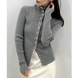 ボタンデザインタートルニット | futier land | 詳細画像5 