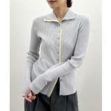 ボタンデザインタートルニット | futier land | 詳細画像7 