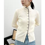 ボタンデザインタートルニット | futier land | 詳細画像9 