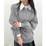 配色レイヤード風ニット | futier land | 詳細画像8 