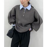 配色レイヤード風ニット | futier land | 詳細画像4 