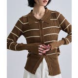 ボーダーポロ衿ニット | futier land | 詳細画像6 