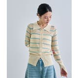 ボーダーポロ衿ニット | futier land | 詳細画像5 