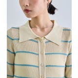 ボーダーポロ衿ニット | futier land | 詳細画像12 
