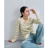 ボーダーポロ衿ニット | futier land | 詳細画像2 