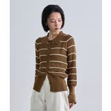 ボーダーポロ衿ニット | futier land | 詳細画像8 