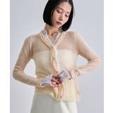 レースドッキングシアーカーディガン | futier land | 詳細画像15 