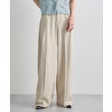 ベージュ | セータープレスタックハイウエストスラックス | futier land