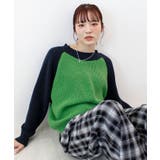 【ABYS】ラグランバイカラーニット | futier land | 詳細画像1 