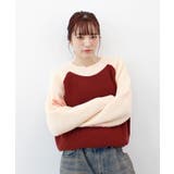 【ABYS】ラグランバイカラーニット | futier land | 詳細画像7 