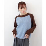 【ABYS】ラグランバイカラーニット | futier land | 詳細画像9 