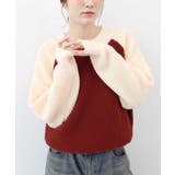 レッド | 【ABYS】ラグランバイカラーニット | futier land