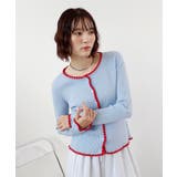 配色ステッチニットカーディガン | futier land | 詳細画像6