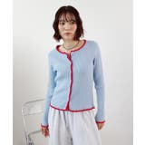 配色ステッチニットカーディガン | futier land | 詳細画像1